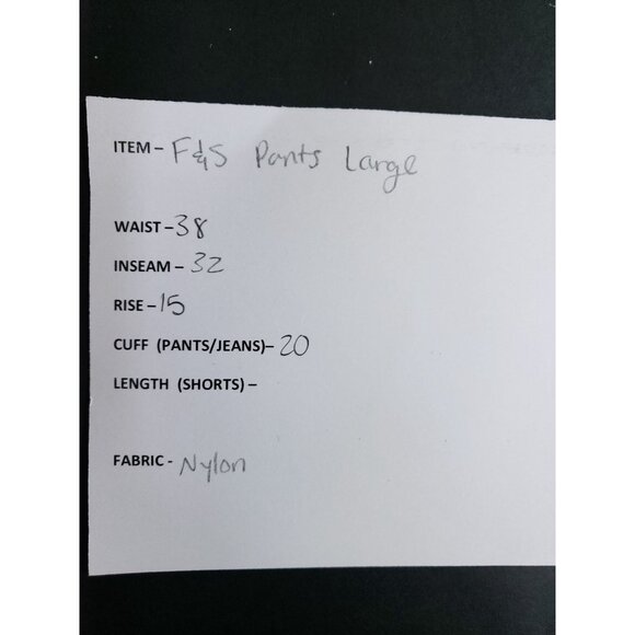 Field & Stream Mens Large Camouflage Nylon Cargo Hunting Pants With Elastic - Picture 9 of 10